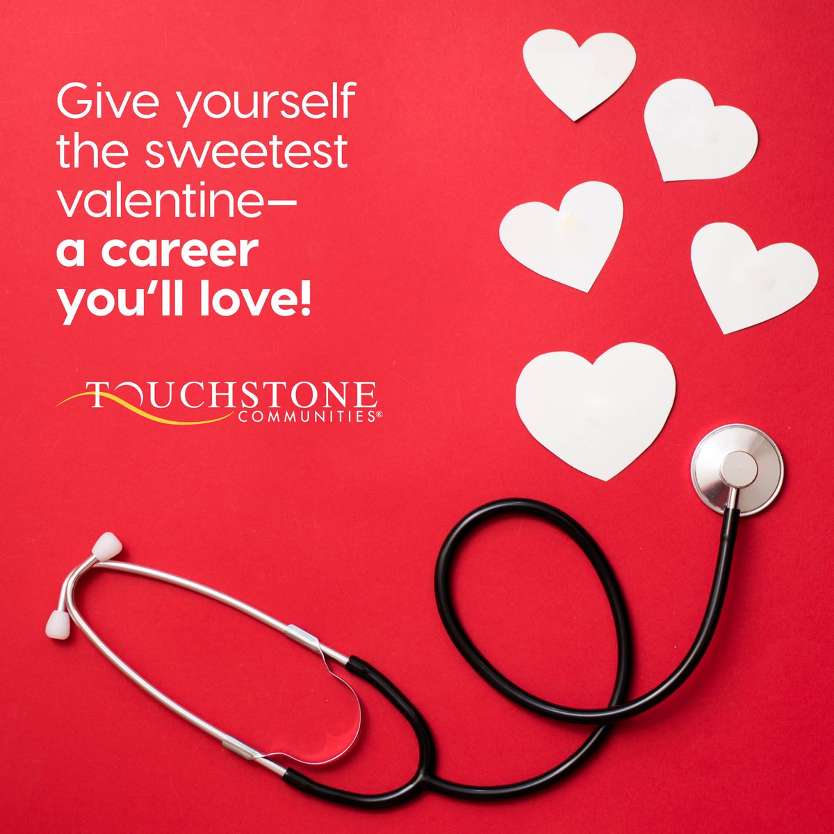 At Touchstone Communities, you can have a career with purpose while enjoying exceptional benefits and opportunities for professional growth. 

Search our openings and apply today: jointeamtouchstone.com

#JoinTeamTouchstone #SeniorCare #LPN #RN #CNA  #nurse #ValentinesDay