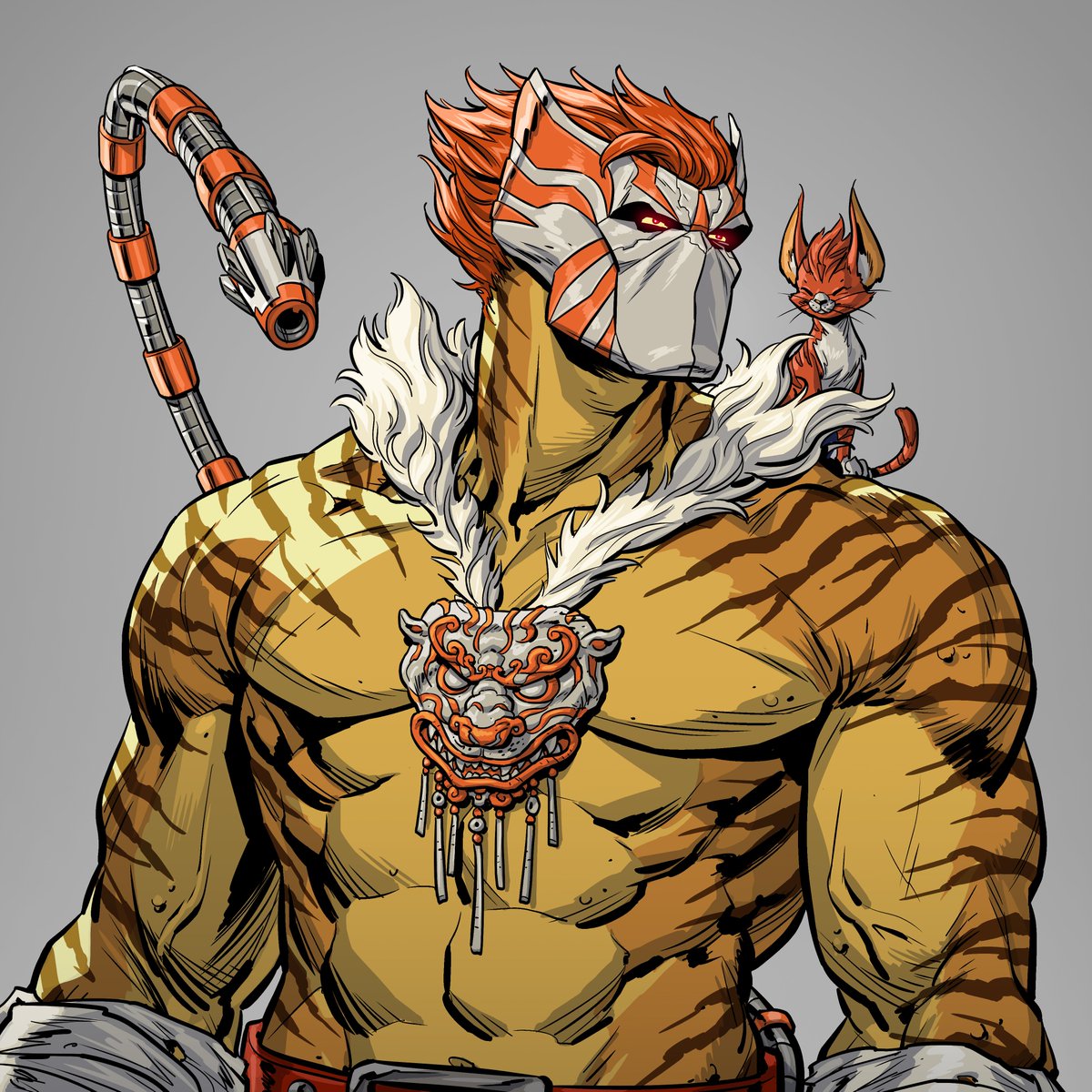 GM and Happy Valentines Day to all you Lovecats out there! ❤️ Here's Whiskers-X from the Metahero redesign 👹😽 <a href="/metahero_pv/">MetaHero</a> <a href="/pixelvault_/">Pixel Vault</a>