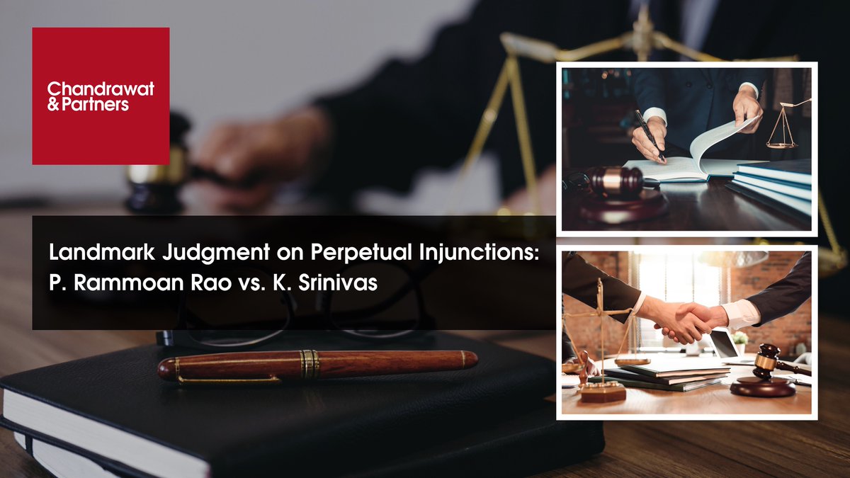 c_partnerslaw's tweet image. The Supreme Court of India delivered a landmark judgment in the case of P. Rammoan Rao vs. K. Srinivas, addressing critical issues related to the execution of decrees granting perpetual injunctions. 

Read More: chandrawatpartners.co/landmark-judgm…

#executionofdecree #perpetualinjuction