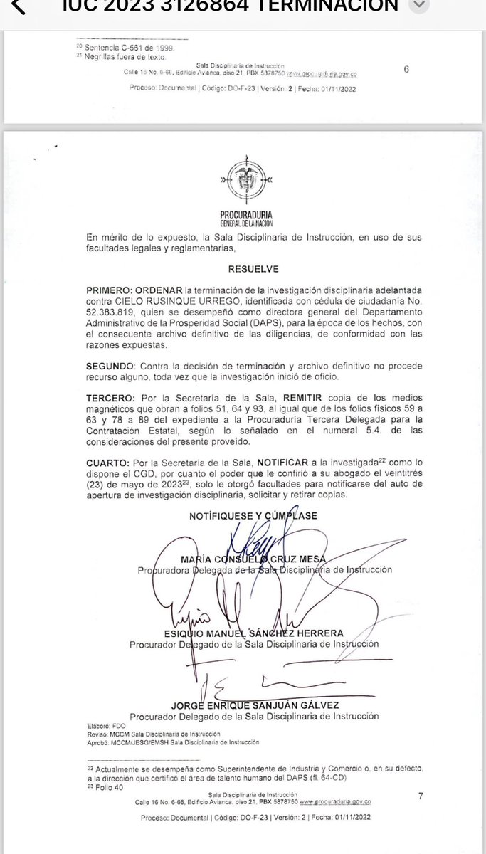 cielo_rusinque's tweet image. Cuando fuí directora del DPS, por el hecho de garantizar las transferencias de la renta ciudadana a través del Banco Agrario con todo el fundamento jurídico para hacerlo y a pesar de haber logrado demostrar que lo de la congestión (que siempre se había dado y esa vez se dio  en…