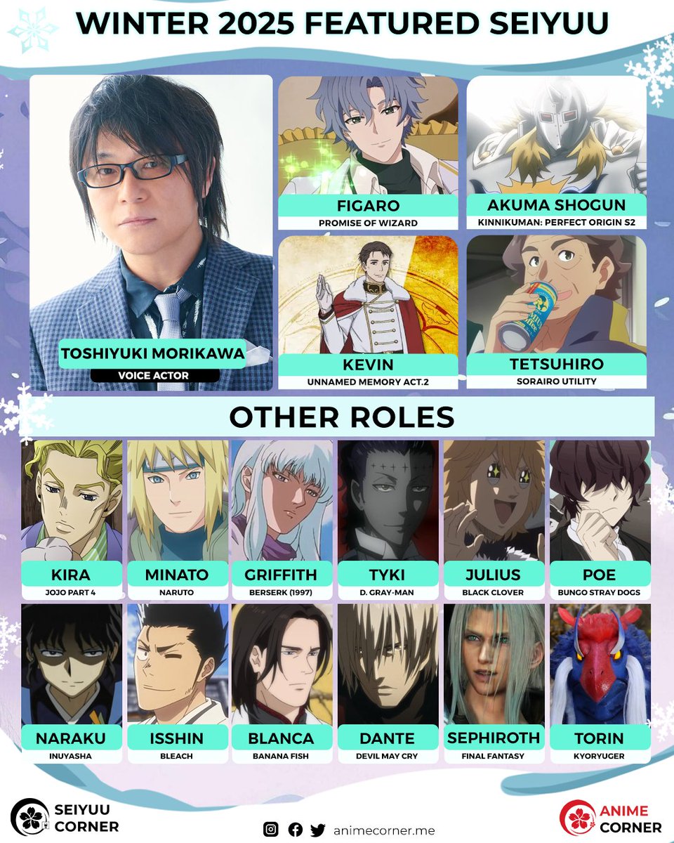 ❄️ Daily Winter 2025 Featured Seiyuu: Toshiyuki Morikawa