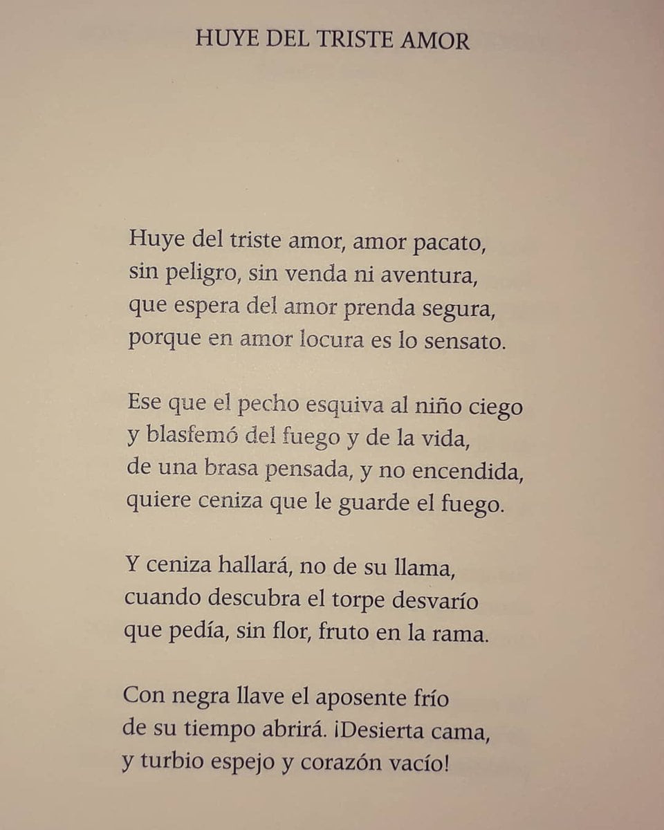 Es difícil encontrar algún poema mediocre de Antonio Machado, pero algunos son sublimes, como cuando describe "el amor pacato": el sentimiento sin sustancia ni pasión... "Porque en amor locura es lo sensato".