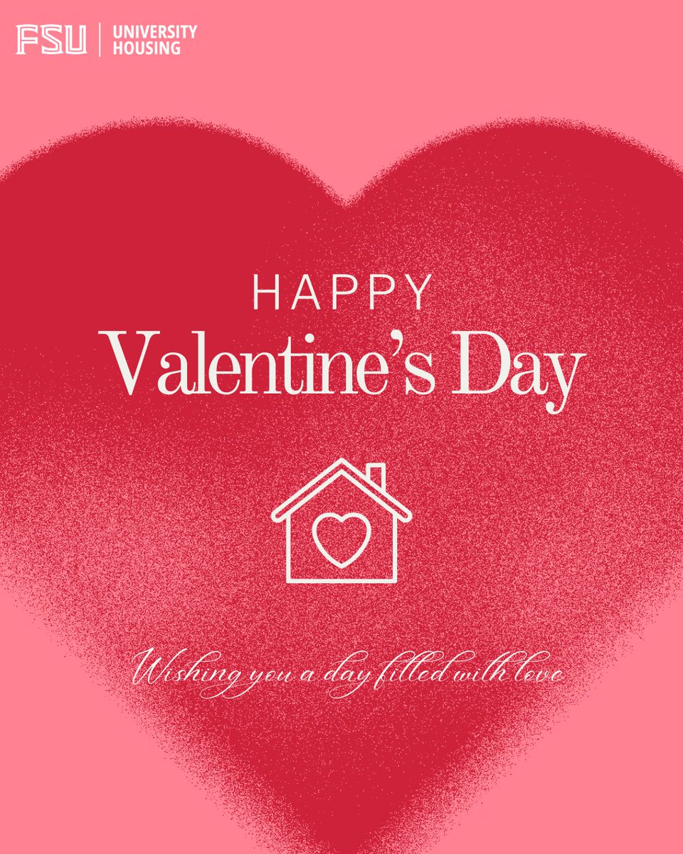 Sending all you Noles out there loads of love on this Valentine's Day🥰 💗 ! May your day be filled with happiness and warmth.💘  #HappyValentinesDay #NolesLove #Love #Fsu #ValentinesDay