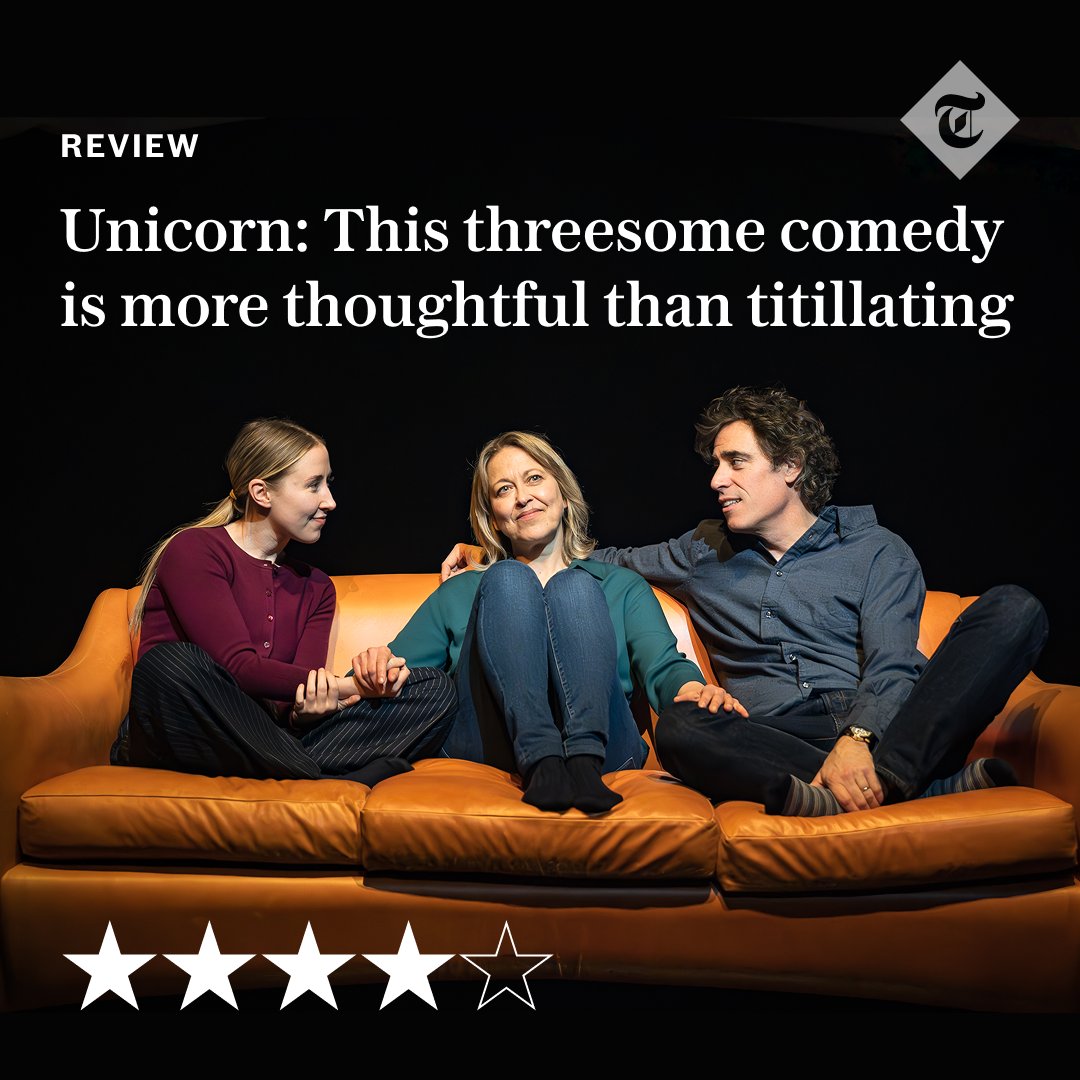 Telegraph Theatre (@teletheatre) on Twitter photo 🎭 "Nicola Walker and Stephen Mangan are a dream team as a couple who bring a third partner into the mix," writes <a href="/domcavendish/">Dominic Cavendish</a>.
Read the full review of Unicorn at the Garrick Theatre here 👇
telegraph.co.uk/theatre/what-t… 🎭 "Nicola Walker and Stephen Mangan are a dream team as a couple who bring a third partner into the mix," writes <a href="/domcavendish/">Dominic Cavendish</a>.
Read the full review of Unicorn at the Garrick Theatre here 👇
telegraph.co.uk/theatre/what-t…