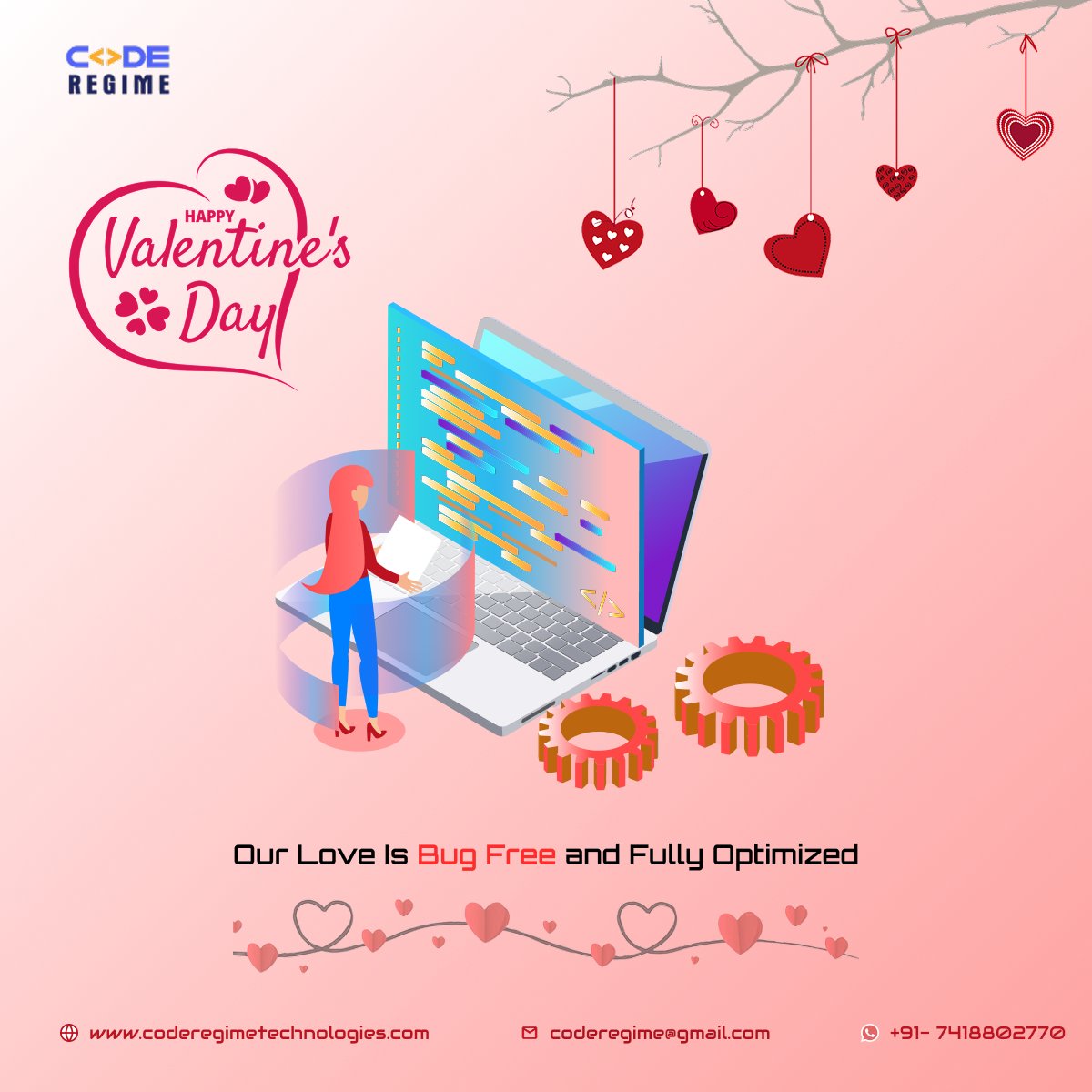 RegimeCode's tweet image. #ValentinesDay  #Valentinesday2025  #TechLove  #Valentines #coderegimetechnologies #tecgsupport #digitallove #spreadlove #spreadpositivity #tech4human #love2025 #alwayslove #innovativelove