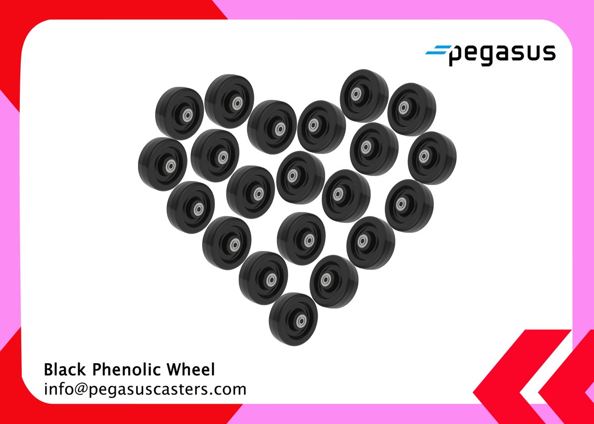 PegasusCasters's tweet image. Let's give a special shoutout to our Phenolic Wheels—tough, reliable, and ready to support you through thick and thin. Built to withstand heavy loads and high temperatures, our phenolic wheels are the heroes that keep your operations rolling smoothly.
#ValentinesDay
