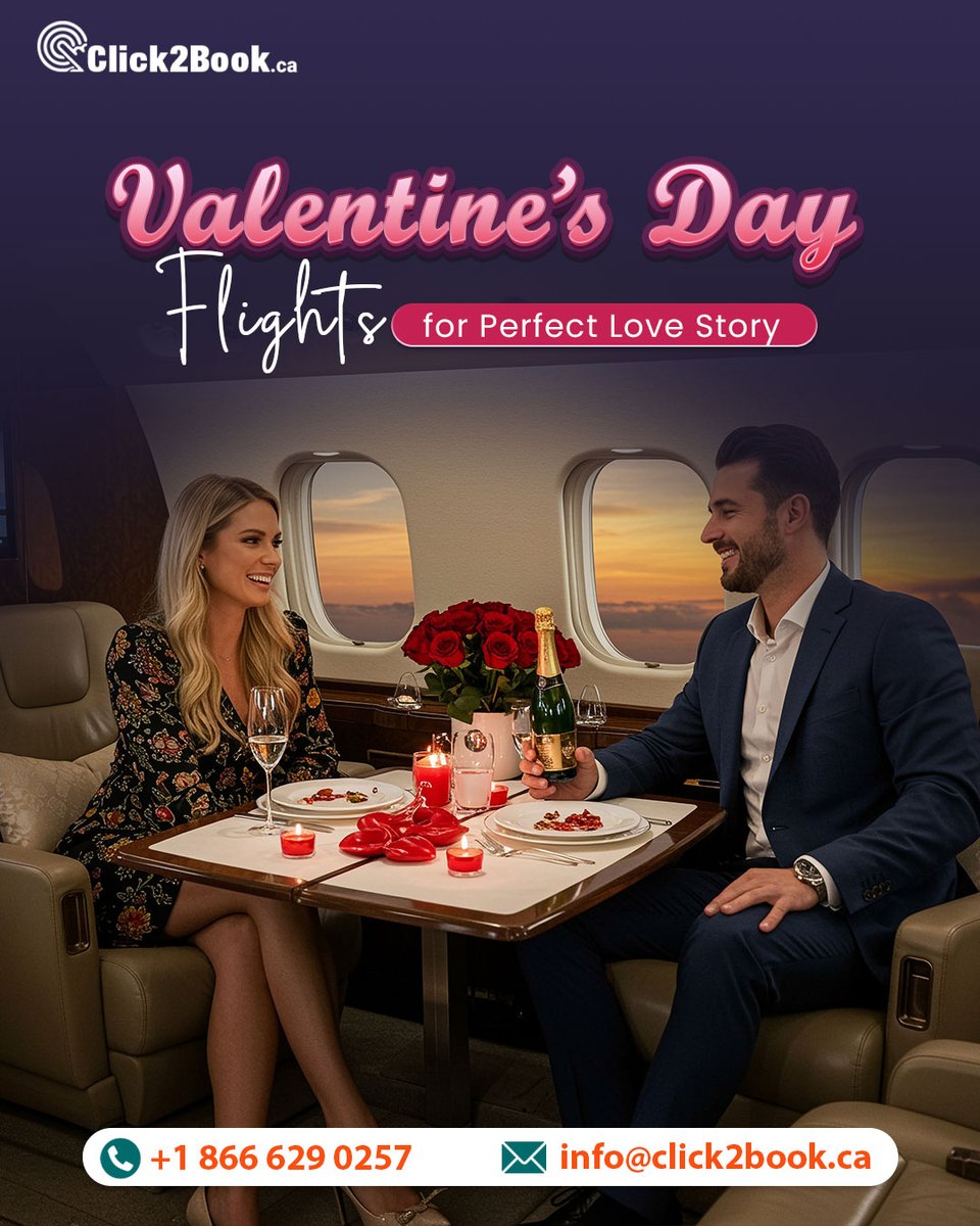 click2book__ca's tweet photo. Nothing says love like an unforgettable adventure! ✈️💑 Take your #Valentine on a dream trip with our fantastic #flight #deals! 🌍✨

#ValentinesDay #Valentinesday2025 #Travel https://t.co/dXia8oZ3HD