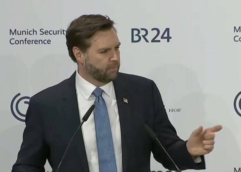 🔥JD Vance called out Europe on free speech, political and Christian persecution. 
Munich Security Conference