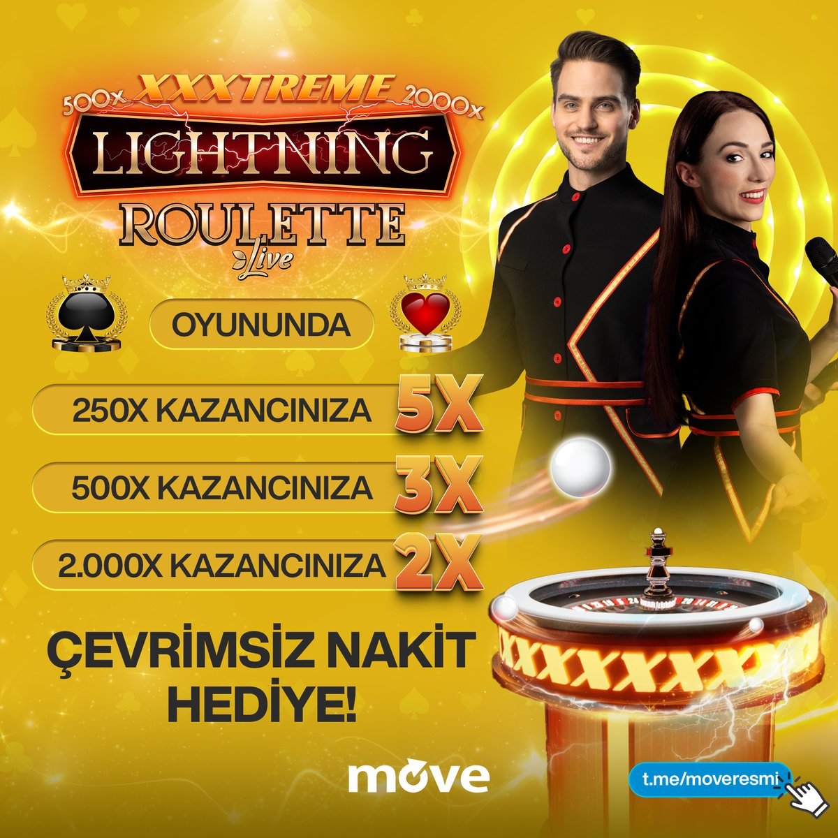 🏆 Lightning Roulette XXXTreme oyununda;

  250X kazancınıza 5X
  500X kazancınıza 3X
2000X kazancınıza 2X

ÇEVRİMSİZ NAKİT BETSMOVE'DAN!

Ayrıca Anında 50.000.000₺ Çekim İmkanı Sadece Bizde 💰