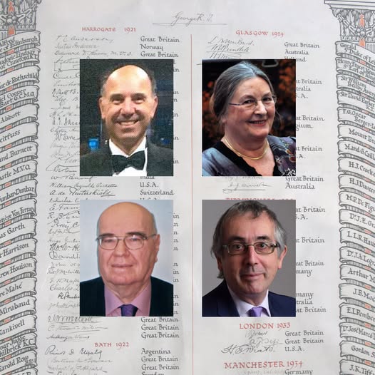 The 2025 Signatories to the Roll of Distinguished Philatelists:
- Adriano Bergamini, RDP, Switzerland
- Birthe King, RDP, United Kingdom
- Eddie Leibu, RDP, Israel
- Simon Richards, RDP, United Kingdom.
Many congratulations to them!