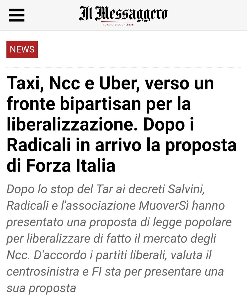 AndreaGiuricin's tweet photo. La mia idea, per fare una riforma del settore #taxi e #ncc, è quella di aggregare le diverse forze politiche, per raggiungere l'obiettivo di migliorare un settore in grande difficoltà.
L'iniziativa popolare è la raccolta di 50 mila firme va proprio in questo direzione. https://t.co/x6ilApgW3h