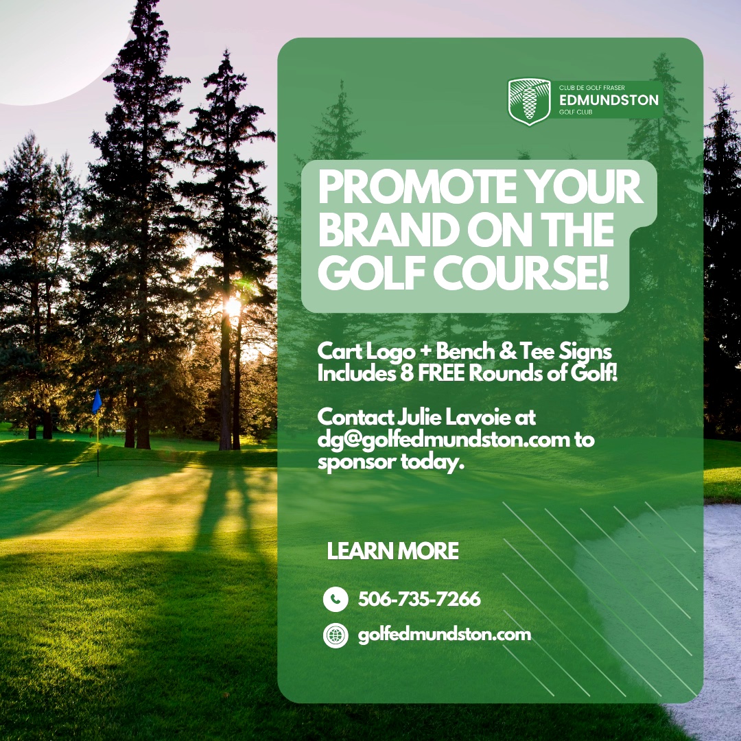 Vous voulez une visibilité exceptionnelle pour votre marque auprès de milliers de golfeurs ? Grâce à notre Forfait de Commandite Premium, votre logo sera affiché sur les voiturettes de golf, les bancs et les marqueurs de départ vu par plus de 20 000 rondes de golf annuellement !
