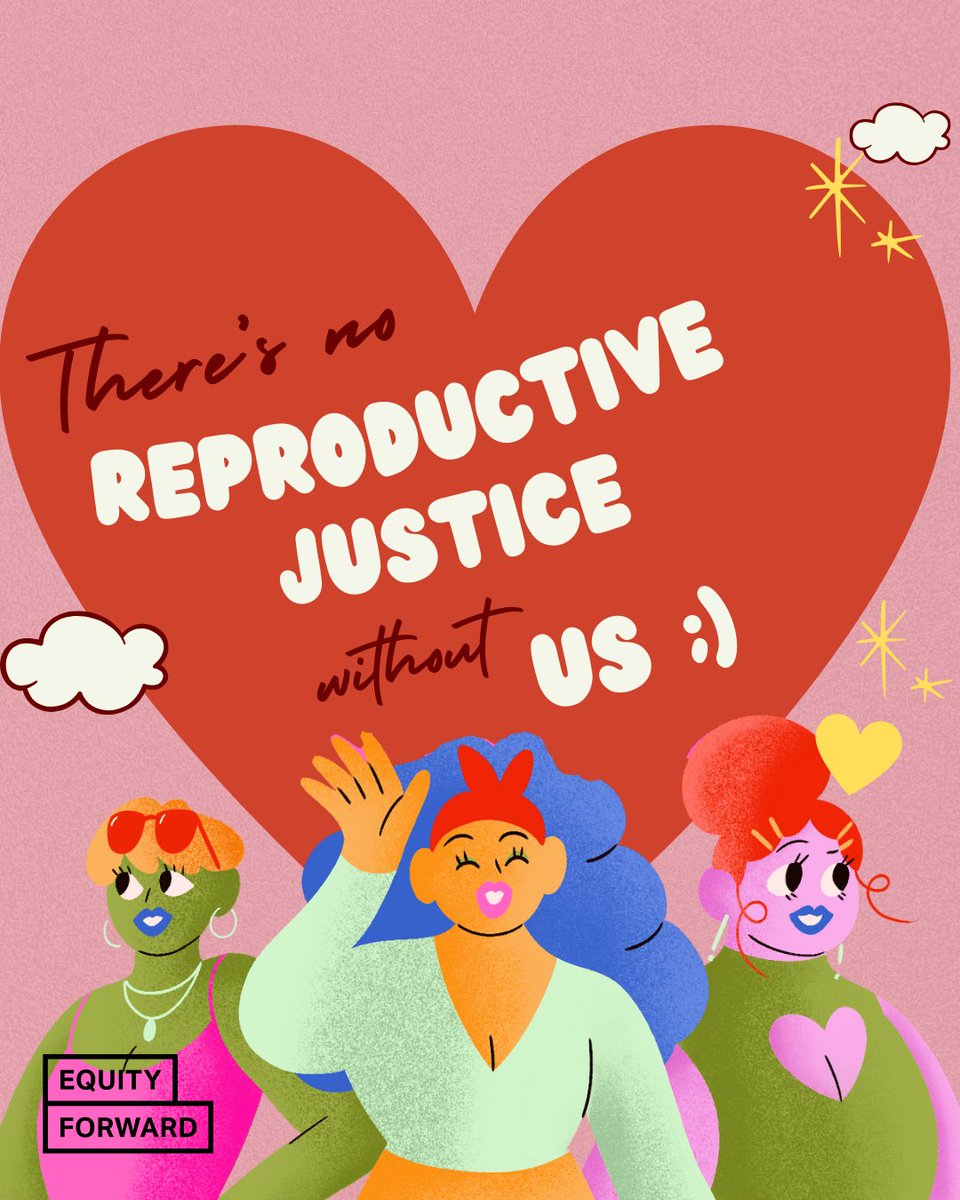 EquityForward's tweet image. Nothing says “I love you” like fighting for reproductive justice! 💛  
This Valentine’s Day, let’s take action to ensure everyone has access to care, can raise their families in safe and healthy communities, and live free from shame or stigma.