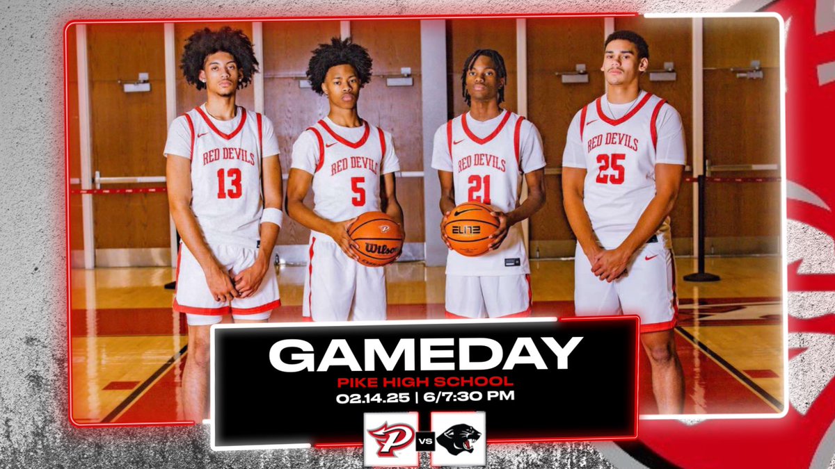It’s Game Day!

🏀 » Boys Basketball  
🆚 » <a href="/panthersnc/">NC Athletics</a> 
📍 » PHS
⏱ » 6/7:30 PM
⭐️ » SENIOR NIGHT
🎟️ » public.eventlink.com/tickets?t=1161…

#PikeRedDevilsRise