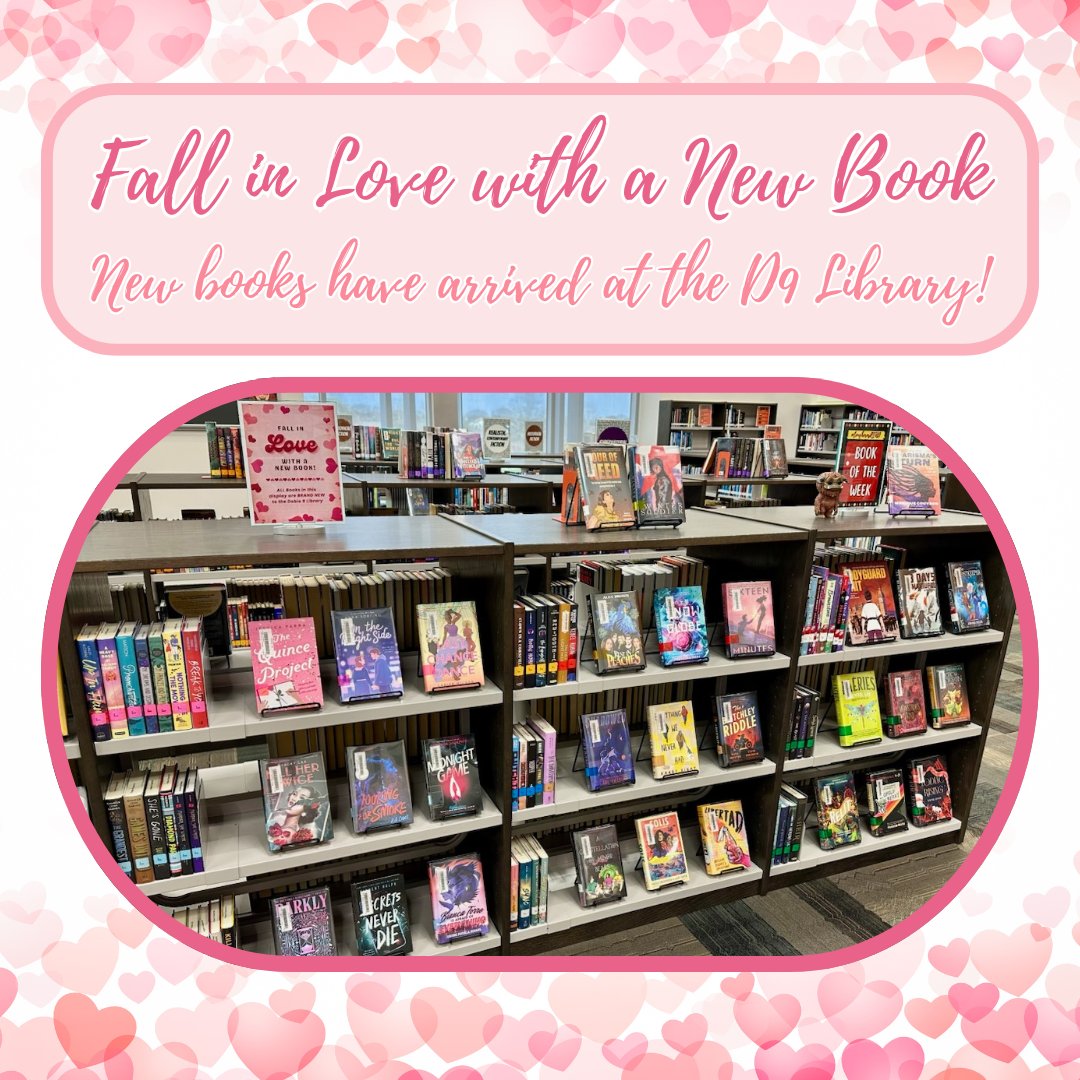 Fall in Love with a New Book! Check out the new books that just arrived in the #D9library today!

#longhornsREAD #pisdREADS #hslibrary
