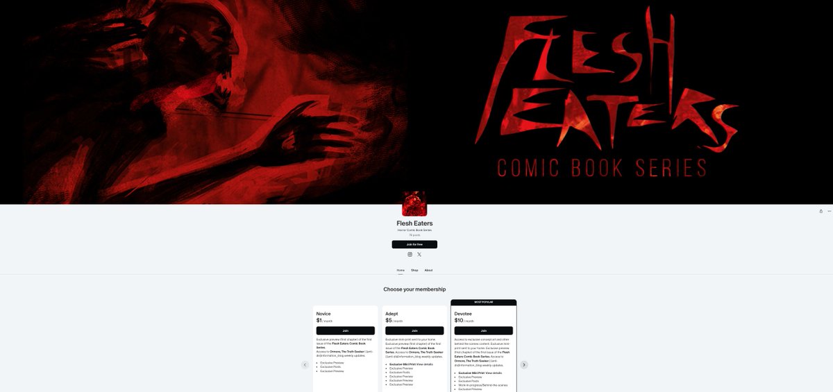 Happy Valentine/Flesh Eaters Day! 

We are working on the second issue, but the first issue is available via Amazon and Patreon. 
a.co/d/iIeW47W
patreon.com/c/flesheaters

#horrorcomics
#horrorcomicbooks
#comics
#horror
#horrorcomic
#horrorjunkie
#horrorartwork