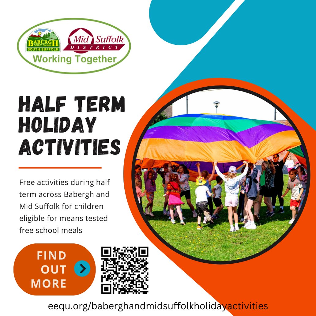 Babergh and Mid Suffolk District Councils have put together free holiday activities and food for children that are eligible for means tested free school meals over the February Half Term holiday.