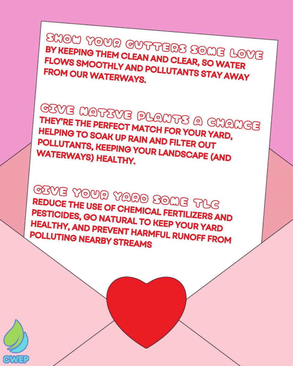 Happy #ValentinesDay from Raleigh Stormwater! Today, let’s think about why we love &amp; need water. ❤️ Our friends <a href="/cwep_nc/">CWEP</a> have some tips to show your waterways some love! #Raleigh 🌳 #stormwater 🌦️