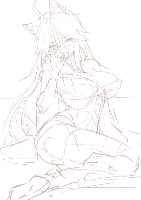 むかし描いた雷獣さんの絵をリメイク!
懐かしい…… 