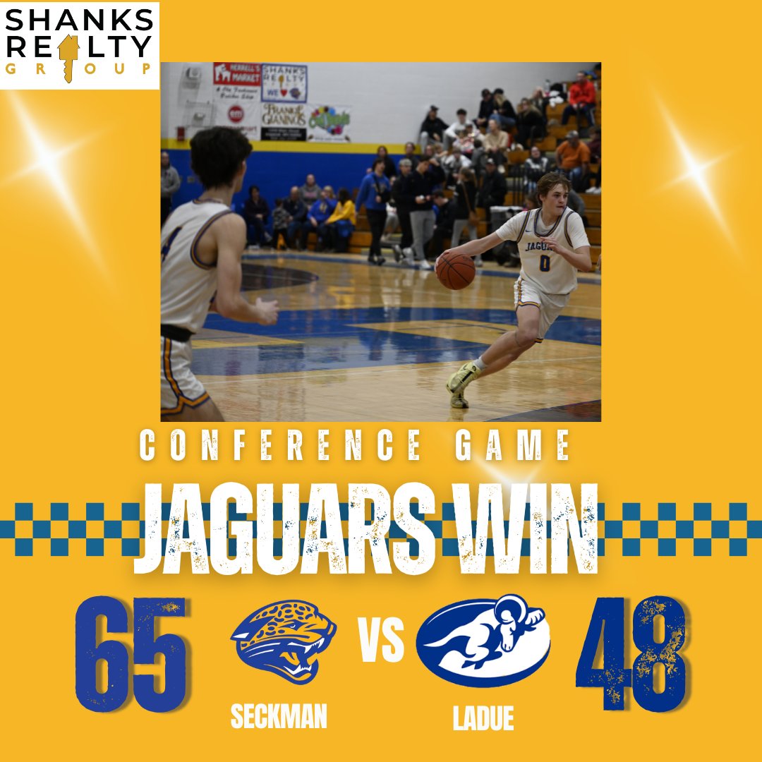 Our @realtorbobbyshanks player of the game last night was Sam Guethle! Sam led the Jags with 28 points. Sam Wason, after missing 2 games with injury, added 17. The Jags are back in action Monday at Lindbergh in a massive conference/district game at 5:30pm! #RollJags