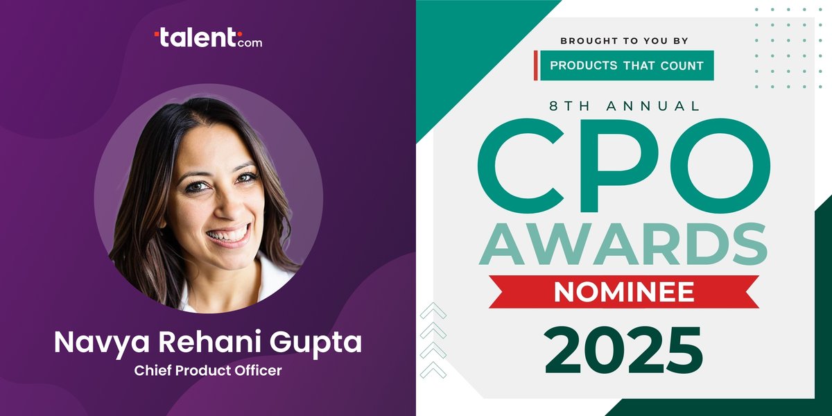 Talent.com (@talentdotcom) on Twitter photo π Exciting news!
Our CPO, Navya Rehani Gupta, has been nominated for the #2025CPOAwards by <a href="/ProductsCount/">Products That Count</a> ! π
This prestigious honor recognizes top CPOs shaping the future of work, and we couldnβt be prouder of Navyaβs leadership & impact!
Congrats, Navya! π
#CPOAwards π Exciting news!
Our CPO, Navya Rehani Gupta, has been nominated for the #2025CPOAwards by <a href="/ProductsCount/">Products That Count</a> ! π
This prestigious honor recognizes top CPOs shaping the future of work, and we couldnβt be prouder of Navyaβs leadership & impact!
Congrats, Navya! π
#CPOAwards