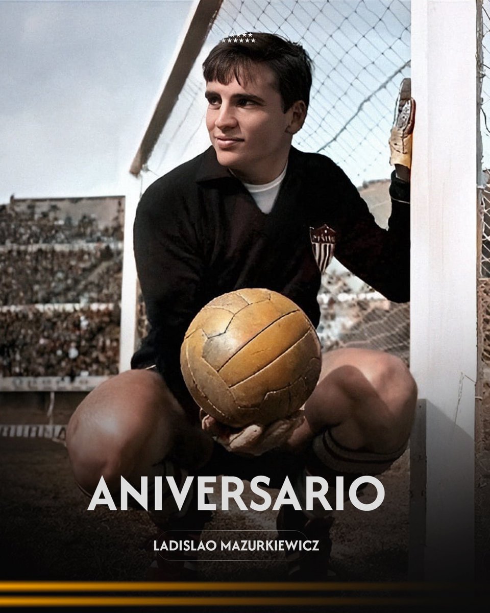 #UnDiaComoHoy nacía el legendario Ladislao Mazurkiewicz. 

🏆 Copa Libertadores 1966
🌎 Copa Intercontinental 1966
⭐ Supercopa 1969
🇺🇾 4 Campeonatos Uruguayos
🔒 Récord local de 987 minutos sin recibir goles.

〽️𝒂𝒛𝒖𝒓𝒌𝒂 𝒆𝒕𝒆𝒓𝒏𝒐 ♾