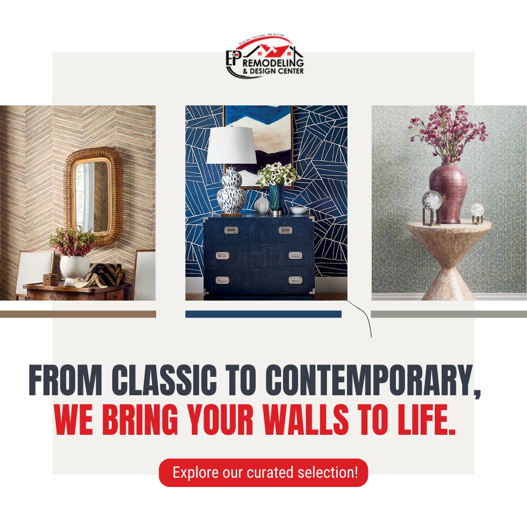Walls that wow! 

🎨 From timeless classics to modern masterpieces, our curated wallpapers bring your space to life. 

Ready to refresh? 

🌐 exeterpaintstores.com
📞 +16039972590

#ep #exeterpaint #remodeling #wallpaper #interiordesign #wallpapers #art #interior #design
