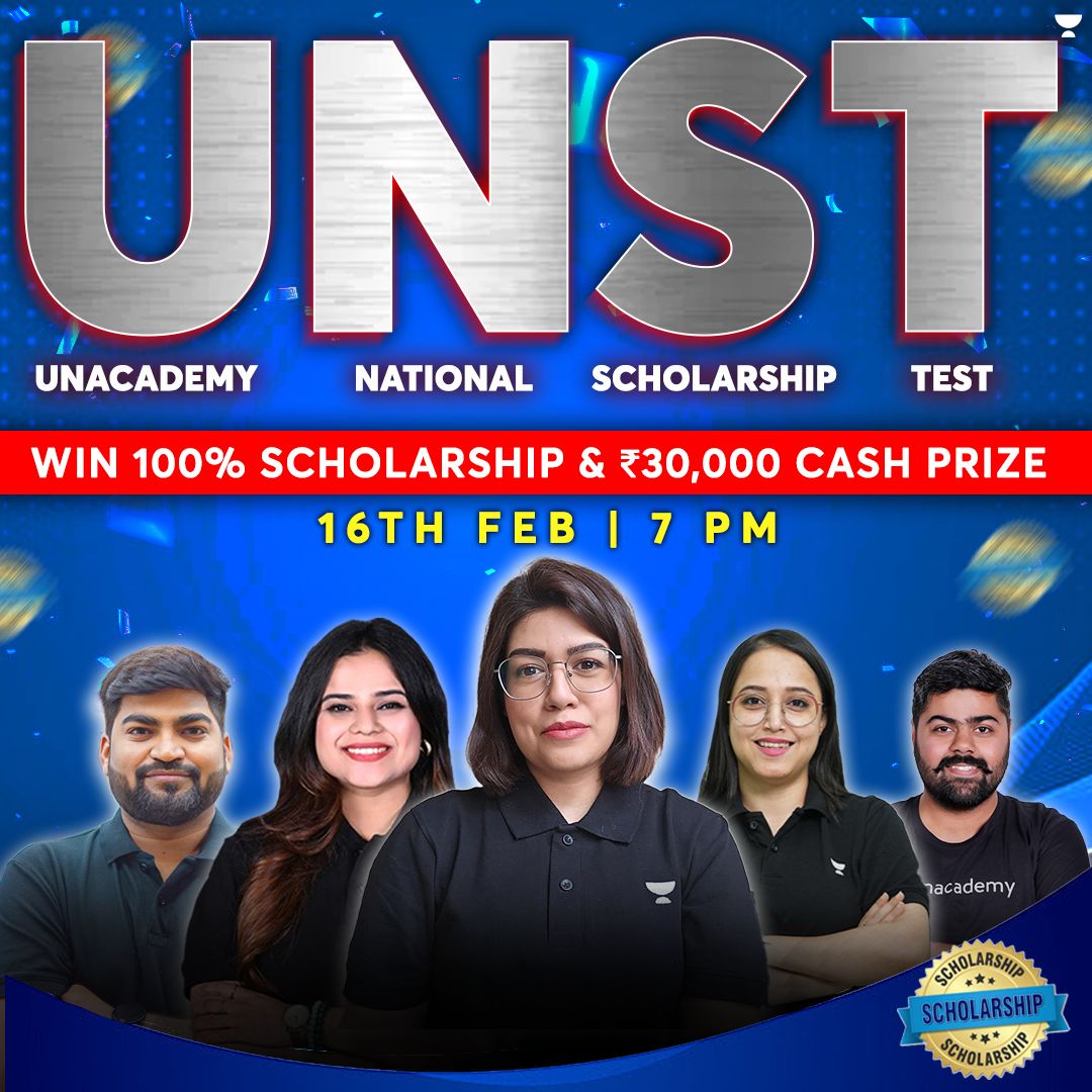 UGCNETUnacademy's tweet image. Enroll Now: unacademy.com/scholarship/UN…
Final Reminder🚨 Last 2 Days Left 
Unacademy  UGC NET Scholarship Test 2025 
🎁 Jeeto Cash Prize worth ₹30,000!
🎓 Win up to 100% Scholarship!
📅 Feb 16, 2025, | 7 PM
🔥 Don't Miss Out—Register Now & Claim Your Rewards!