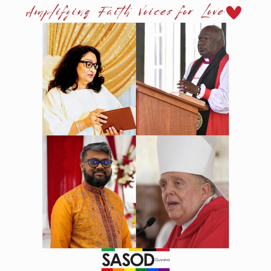 This #ValentinesDay,we celebrate #love in all of its diversity through #faith! ❤️ We are searching for more #Guyanese #faithleaders who believe in #justice, #equality and #respect for all people. Let us know who you recommend! #SASODGuyana #SASOD #Guyana #LoveIsLove