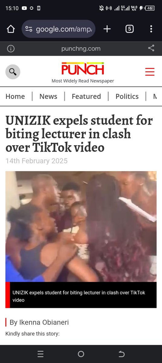 Now she can focus more on tiktok videos. #UnizikStudent