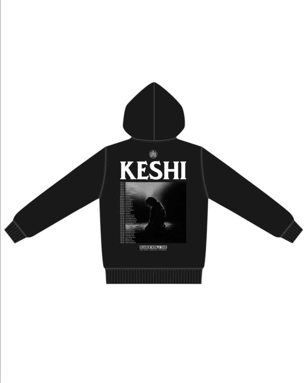 KESHI REQUIEM TシャツホワイトGR8 pop-up Keshi Requiem Tour Merch 2025 T-shirt White | eBay