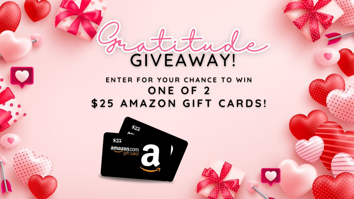 Gratitude Giveaway!! The contest I’m running—where you have a shot to win one of 2 $25 Amazon Gift Cards---has a NEW way you can enter----Tell me in this google form what you are grateful for and you'll be entered to win!
Enter Giveaway HERE! forms.gle/8RfWGgks5hWjwv…