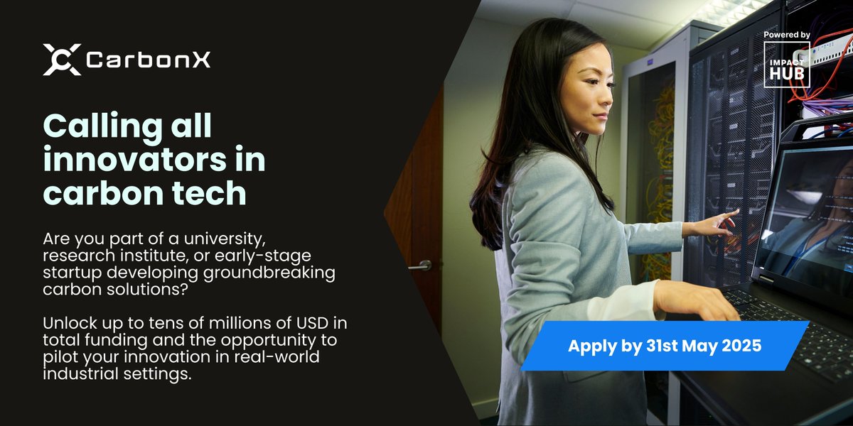 🚀 CarbonX Program 2.0 by <a href="/TencentGlobal/">Tencent 腾讯</a>  is fast-tracking carbon innovations for a net-zero 2050, offering universities, research institutes, &amp; early-stage startups $1M+ funding, mentorship &amp; piloting opportunities!

🔗 Applications close on May 31, 2025: carbonxprogram.com