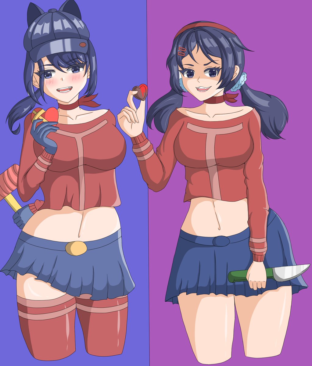 I wish everyone a happy Valentine with your lovers~ Both in 2D and in real world ('｡• ◡ •｡`) ♡ 
#MiSide #Mita #Cappie #ValentinesDay