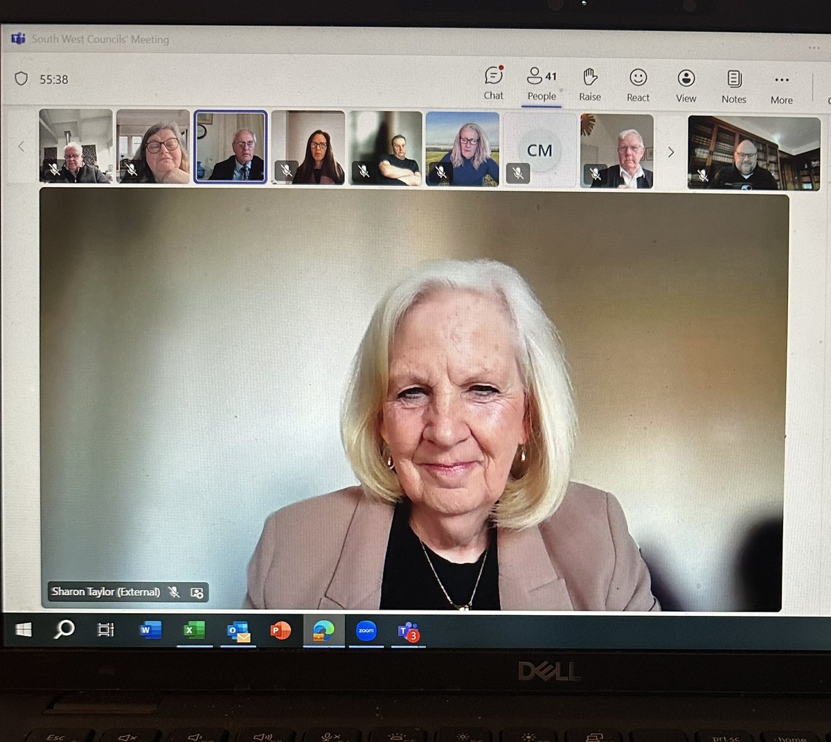 Jim Robbins (@jimrobbins) on Twitter photo Delighted to be joined by Baroness Taylor of Stevenage, <a href="/SharonStevenage/">Baroness Dr Sharon Taylor of Stevenage, OBE</a>, on our South West Council’s Meeting today. Great to get an update on devolution! Delighted to be joined by Baroness Taylor of Stevenage, <a href="/SharonStevenage/">Baroness Dr Sharon Taylor of Stevenage, OBE</a>, on our South West Council’s Meeting today. Great to get an update on devolution!
