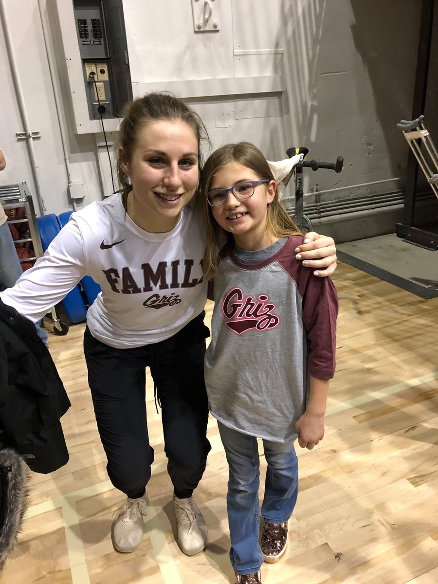 Kennedy has been a fan of <a href="/kenzi_johnston/">McKenzie Johnston</a> since her days of being a Capital Bruin and a Lady Griz…love that our kids can see their role models in real life. ♥️🏀 <a href="/CoachRoss82/">Wes Ross</a>