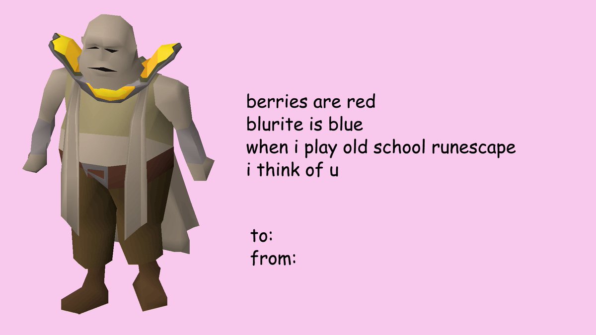 OldSchoolRS's tweet image. love is the real endgame.

Happy Valentine's day, 'scapers