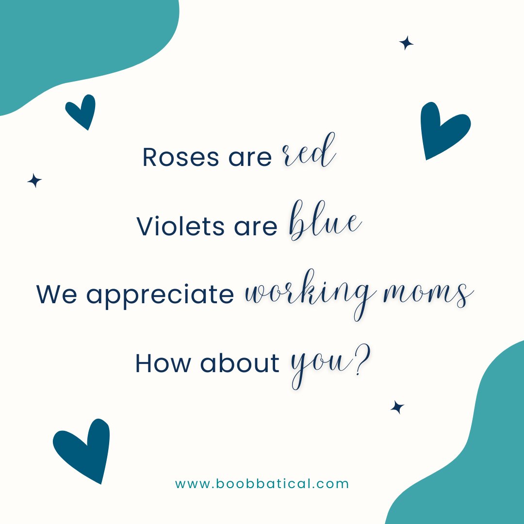 boobbatical's tweet photo. The best way to celebrate Valentine’s Day? Show the ladies in your life how much you appreciate them – including the working moms on your team.

Step one? Sign up for our newsletter.

📨 https://t.co/C7F2RNllLf

#ValentinesDay #EmployeeExperience #WorkingMoms https://t.co/KjZGJ7PVfi
