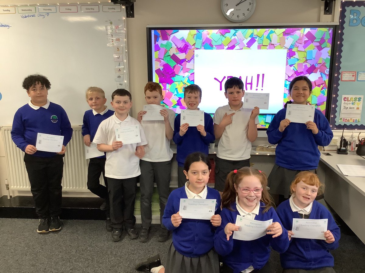 ReinwoodJuniors's tweet image. Well done to these children for reading every week this half term 📚🎉 #RJS4H #RJSReading