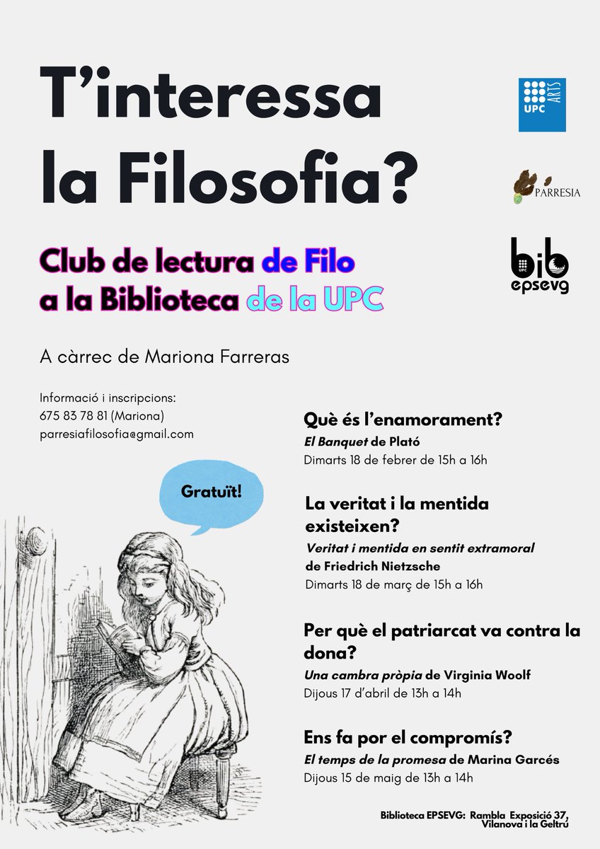 UPCArts (@upc_arts) on Twitter photo Club de Lectura de Filosofia a l'<a href="/BibUPCVILANOVA/">Biblioteca UPC VILANOVA</a>
ℹ️upcarts.upc.edu/resolveuid/5ed… Club de Lectura de Filosofia a l'<a href="/BibUPCVILANOVA/">Biblioteca UPC VILANOVA</a>
ℹ️upcarts.upc.edu/resolveuid/5ed…