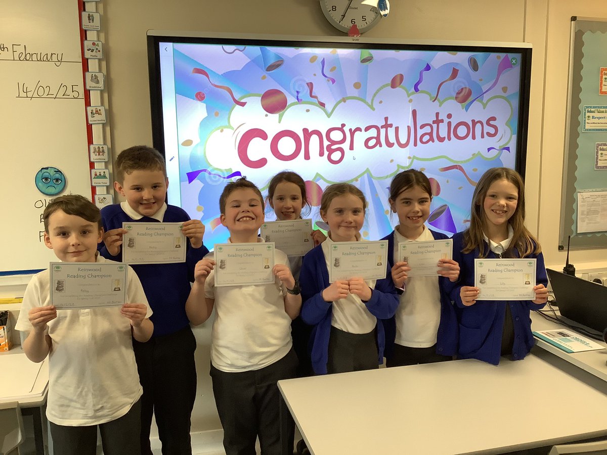 ReinwoodJuniors's tweet image. A massive well done to the end of half-term award winners from #RJS4B. Here we have our Most Improved Reader, Writer and Speller, our Dojo Champion, our Reading Champions and our book vending machine winners! #RJSBehaviour #RJSEnglish #RJSReading