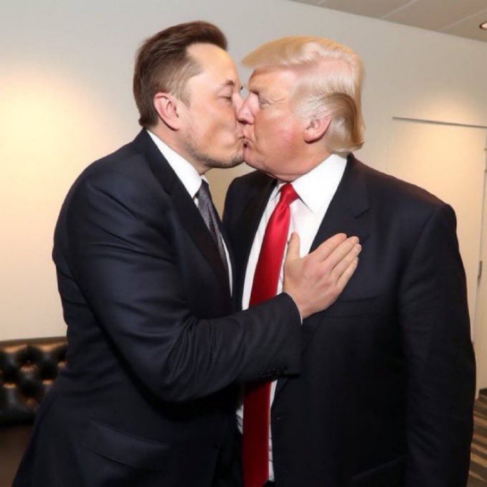 “Happy” Valentine’s Day to President Space Nazi Elon Musk and his First Lady Donald trump. Truly a match made in hell.