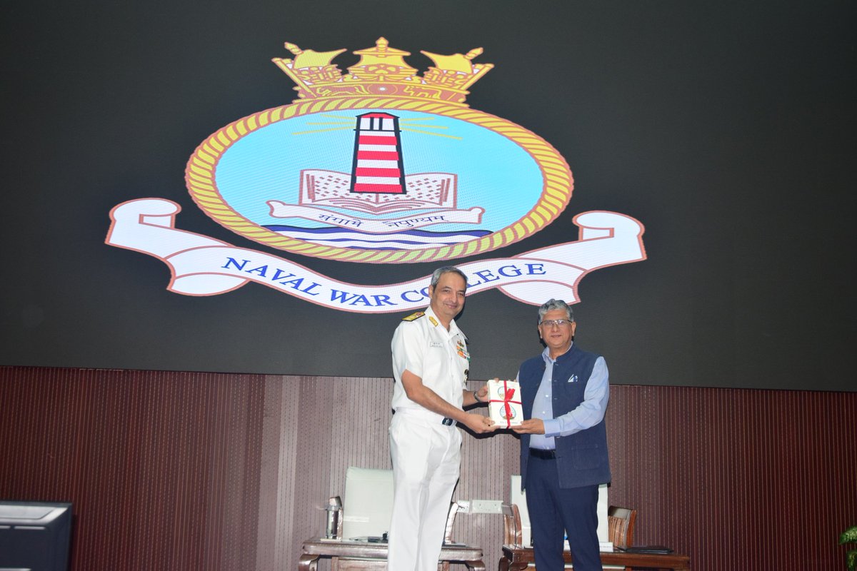 Was pleased to address future naval leaders of the Naval Higher Command Course at Naval War College, Goa.