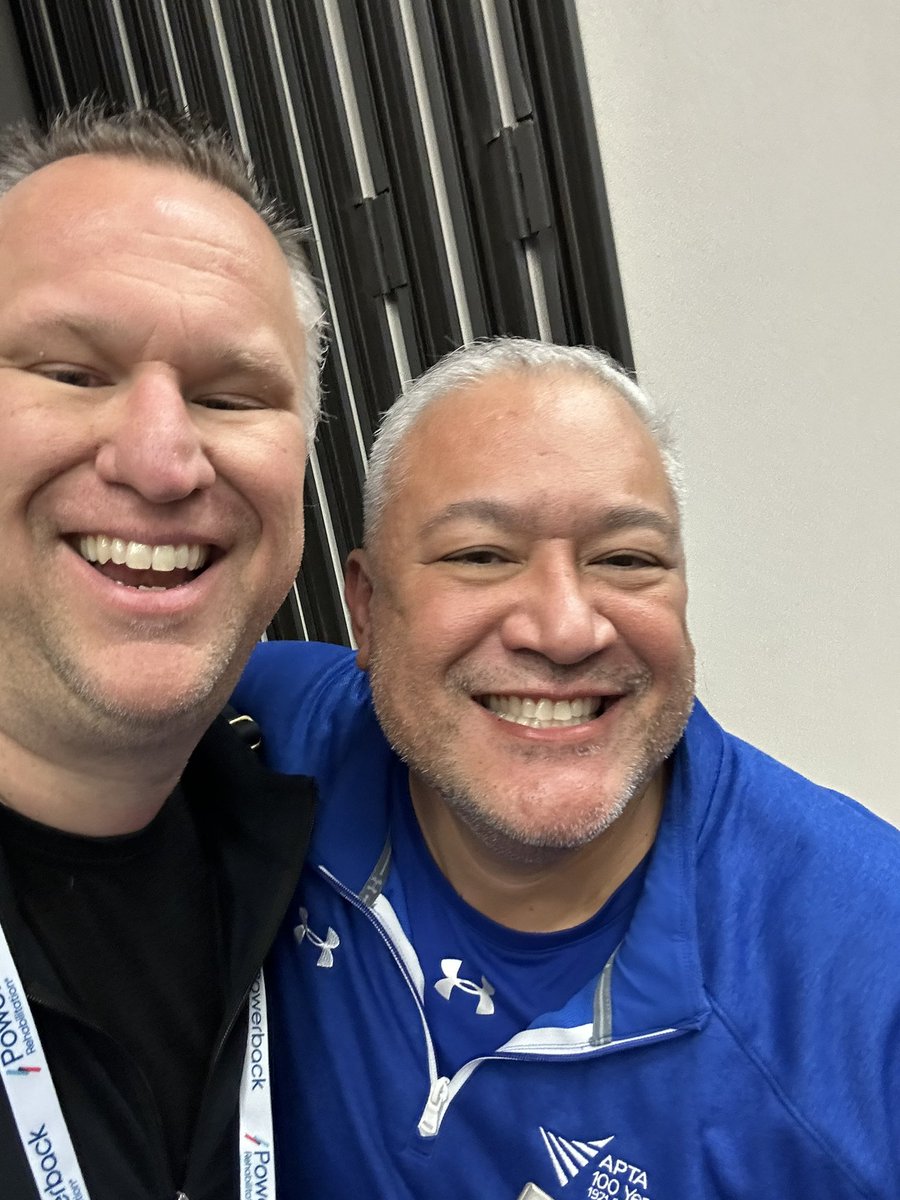 It’s gonna be a great day w the great <a href="/pt_dc/">Dr Drew Contreras, PT, DPT, SCS</a> #APTACSM