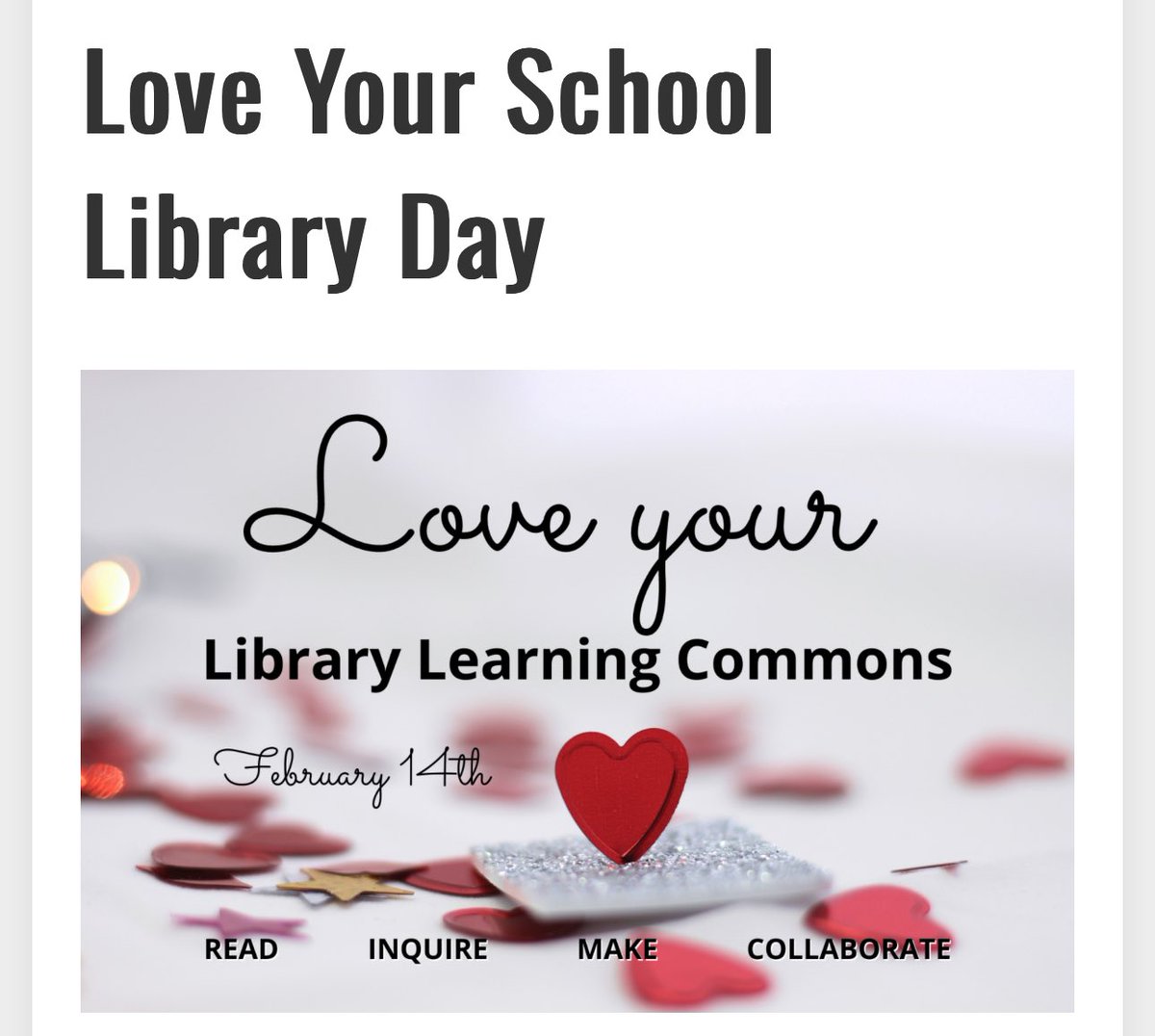 Shout out to all school libraries and teacher librarians today 
#learningcommons #burnabyschools