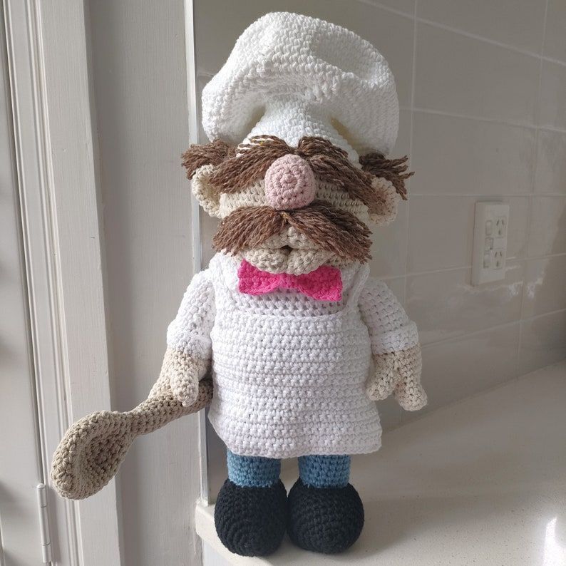 knithacker's tweet photo. Pattern To Crochet Swedish Chef ... Bork, Bork, Bork! ๐ https://t.co/x0MgzXCZlG #crochet #amigurumi #SwedishChef https://t.co/3QxmiBWKa8