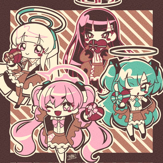 セミナー💕バレンタイン🍫
#ブルアカ #BlueArchive 