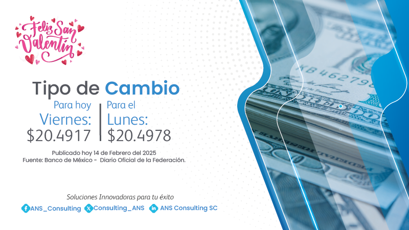 Consulting_ANS's tweet photo. ¡Buenos Días!
Les compartimos el #TipoDeCambio peso/dólar. #AsesoríaANS #ComercioExteriorANS #TeamANS https://t.co/pcMt5YwtMP