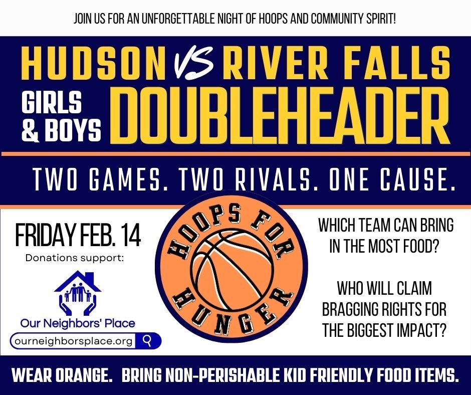 Big Rival.  One Cause.  

<a href="/HudsonHoopsWI/">HudsonRaiders BoysBBall</a> <a href="/HudWiBroadcasts/">Hudson Broadcasting</a>