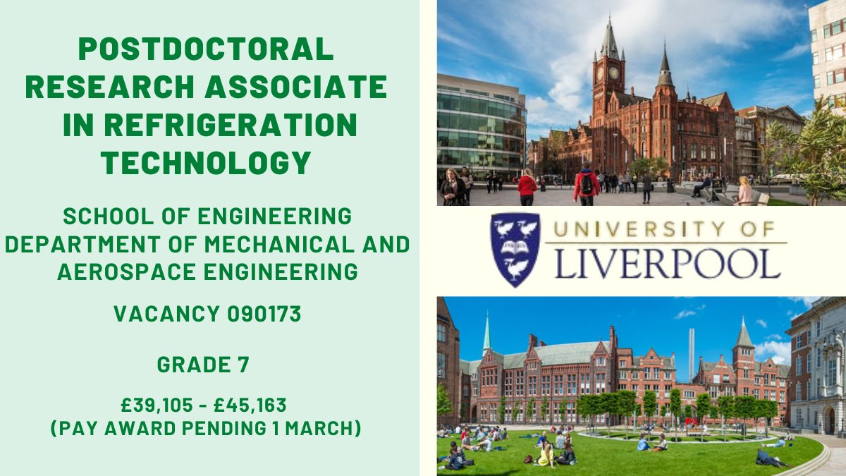 Liverpool University Jobs (@livunijobs) on Twitter photo ⏰Ending soon ..
Exciting opportunity to work within a collaborative EPSRC project, which is in collaboration with Universities of Glasgow, Edinburgh, Strathclyde, Newcastle and several industrial partners.
Apply ➡️tinyurl.com/mpnu36xt
<a href="/livunieng/">School of Engineering LivUni</a> <a href="/LivUniResearch/">Research at University of Liverpool</a> ⏰Ending soon ..
Exciting opportunity to work within a collaborative EPSRC project, which is in collaboration with Universities of Glasgow, Edinburgh, Strathclyde, Newcastle and several industrial partners.
Apply ➡️tinyurl.com/mpnu36xt
<a href="/livunieng/">School of Engineering LivUni</a> <a href="/LivUniResearch/">Research at University of Liverpool</a>